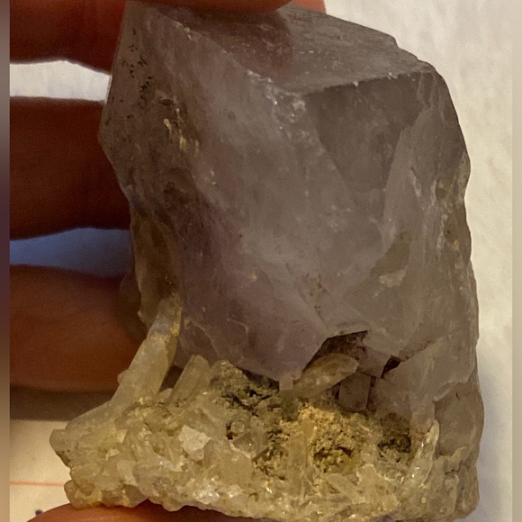 Natural purple fluorite on crystal matrix from Morocco-Updated photos added - Picture 13 of 16